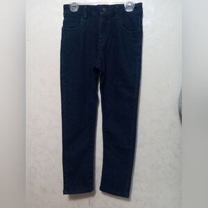 DKNY Kids Dark Wash Denim Jeans Size 7 - Stretch Cotton Blend Adjustable Waist
